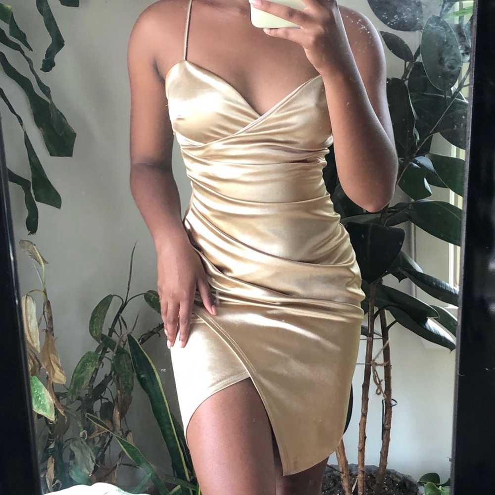 Gold Bodycon dress